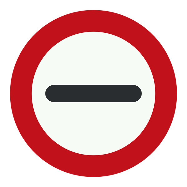 Het officiële bord Stop