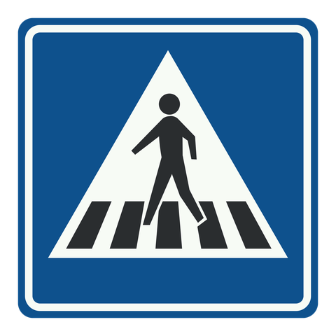 Verkeersbord Voetgangersoversteekplaats