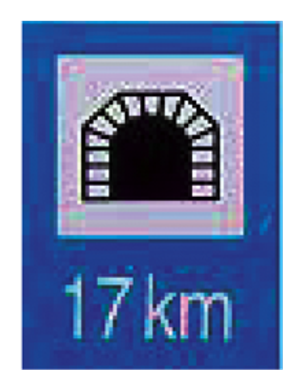 Het bord Verkeerstunnel