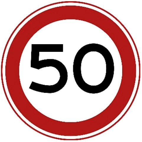 Verkeersbord: Maximumsnelheid