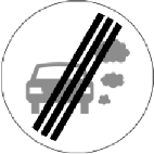 Verkeersbord: Einde geslotenverklaring vanwege emissie-eisen (milieuzone of nul-emissiezone)