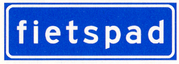 Verkeersbord: Onverplicht fietspad
